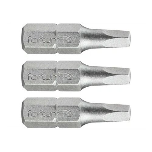 Fortum BEHAJTÓHEGY NÉGYSZÖG, 3 DB, S2 ACÉL, SQ 1×25MM 4741601 145075763