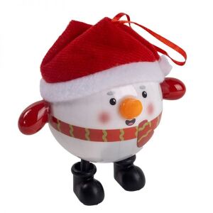 1 darab Led-es karácsonyfadísz díszdobozban - Hóember mikulássapkában 145078644 - Szezonális dekoráció