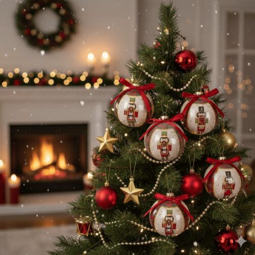 Gömb karácsonyfadísz díszdobozban - 6 darabos 6 cm - Diótörő 145078649