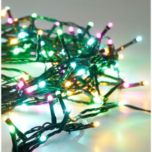 240 зелени, сини, оранжеви и розови Macaron LED декоративни светлинни гирлянди за външна и вътрешна употреба, със захранващ адаптер, таймер... 145082370 - Декорация