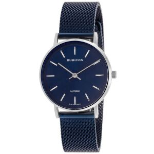 ZEGAREK DAMSKI RUBICON RNBD88 - SZAFIROWE SZKŁO (zr583i) 145084184 - Dla kobiet