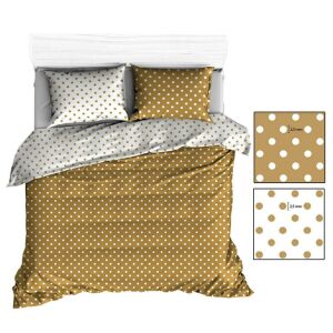 Pamut lepedő 160x200 R138 fehér bézs borsó 330N 344N 145084644 - Ágynemű - ifjúsági és felnőtt