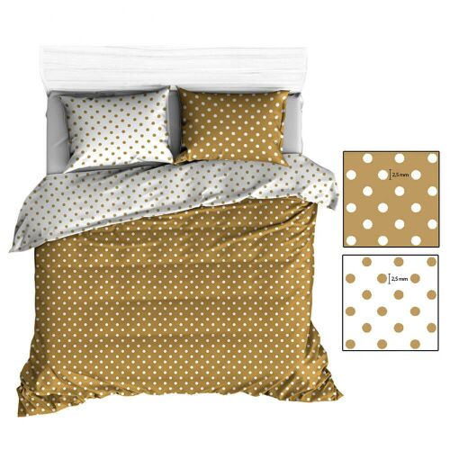 Pamut lepedő 160x200 R138 fehér bézs borsó 330N 344N 145084644