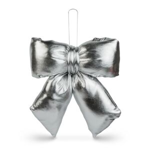 Masni dekoráció - csillogó ezüst - 21 x 19 cm