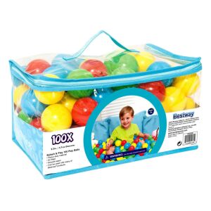 BESTWAY játéklabda szett, 100 darab, vegyes színek, puha műanyag, beltéri és kültéri használatra (52027) 145088003 - Műanyag labda szett