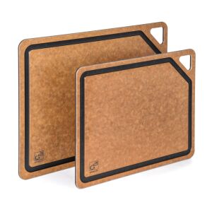 G21 EcoCut vágódeszka természetes cellulózból – 2 db-os készlet, barna 145088071 - Vágódeszka