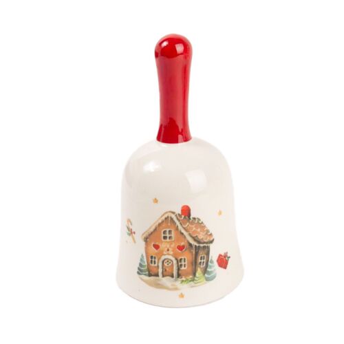 Kerámia csengő mézeskalácsház 14cm 145088814