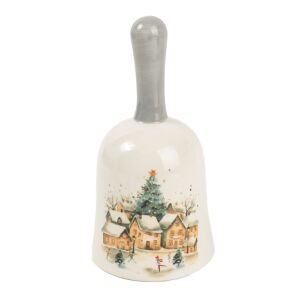 Kerámia csengő korcsolyapálya 14cm 145088820 - Karácsony