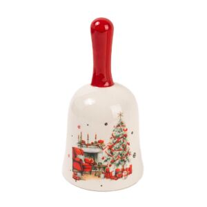 Kerámia csengő kandalló 14cm 145088854 - Karácsony