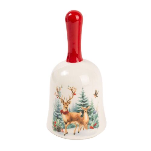 Kerámia csengő szarvas 14cm 145088859