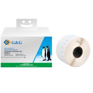 G&G 41 x 89 mm Etikett címke Dymo 11356 / S0722560 hőnyomtatókhoz (300 címke/tekercs) 145089876 - Irodai papíráru