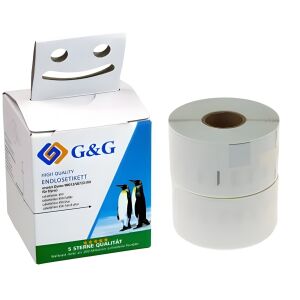 G&G (Dymo 99012 / S0722400) 36 x 89mm Etikett Címke tekercs 2db (260 címke / tekercs) 145090434 - Irodai papíráru