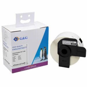 G&G 38 x 90 mm Etikett címke Brother DK-11208 hőnyomtatókhoz (400 címke/tekercs) 145090683 - Etikettnyomtató és kellék