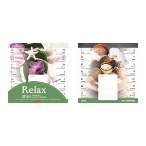 Kalendart T090 2026 Relax mágneses Falinaptár 22 x 22 cm 145091198 - TOPTIMER