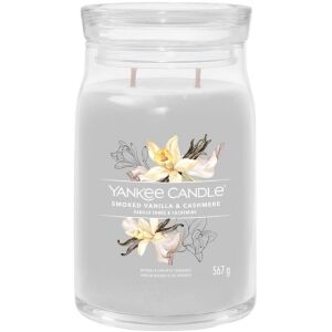YANKEE CANDLE Signature üveg 2 kanóc Smoked Vanilla &amp; Cashmere 567 g (5038581129341) 145092511 - Légfrissítő