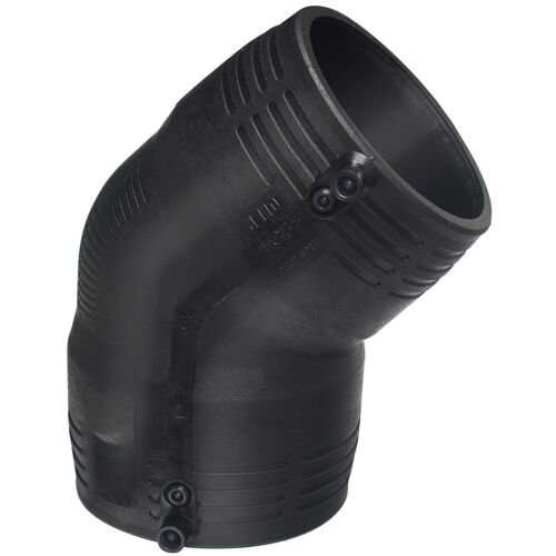 Elektrofúziós könyök 45° d125 PE100, SDR11, PN10 gáz/PN16 víz