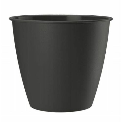 Dekoratív műanyag virágcserép, antracit, Azálea, 17x15,7 cm 145094852