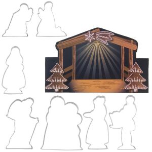 Acél sütiformák Karácsonyi 12 cm 7 db. 145095268 - Sütemény kiszúró