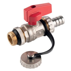 Leeresztő golyóscsap tömítéssel, becsavarható, 1/2 hüvelykes, F-Comfort 145095908 - Golyóscsap