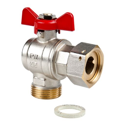 SPIN sarok golyóscsap forgatható anyával DN20-PN25 3/4 hüvelyk 145095916