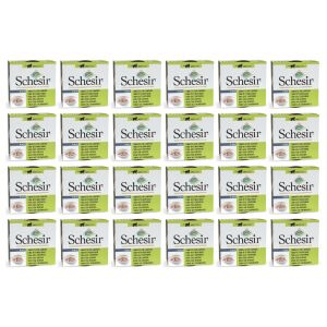 SCHESIR Óceáni nedves macskaeledel felnőtt macskáknak tonhal és mahimahi csirkével 24x85g