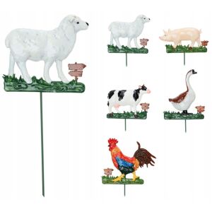 Dekoratív kerti tüske, állatok, dísz pálcikán, 42 cm