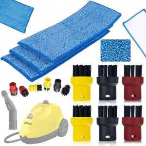 felmosóbetét + 6 darabos kerek kefekészlet Kärcher gőztisztítóhoz 145100441 - Gőztisztító kiegészítő