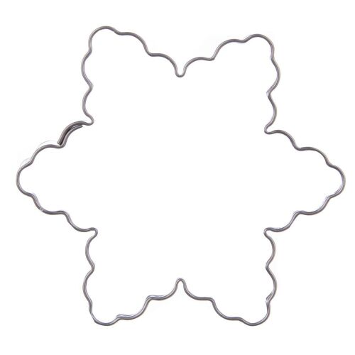 Acél sütikiszúró, hullámos csillag, 6 cm 145105257