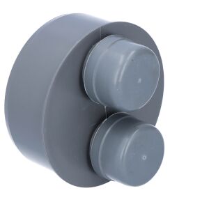 ONNLINE levegőztető DN110 csövekhez, szaniter, belső szennyvízhez, szürke