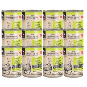 Wiejska Zagroda Nedves kutyaeledel Kacsa körtével 12x400g