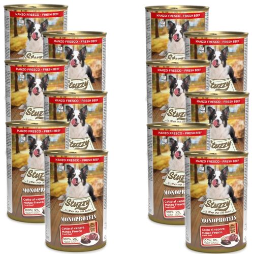 STUZZY Monoprotein Marhahús - nedves kutyatáp - 12x400g