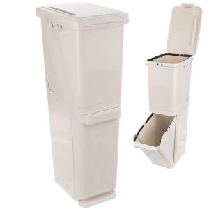 Műanyag hulladékválogató kuka 2x17,5 l