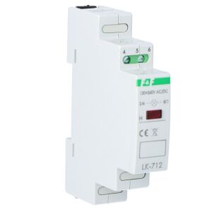 Jelzőlámpa LK-712 R 1xLED piros, Un=130÷260V AC/DC