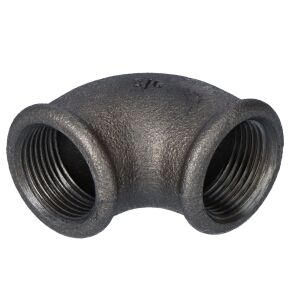 3/4" könyök, fekete, A1, No. 6, No. 90