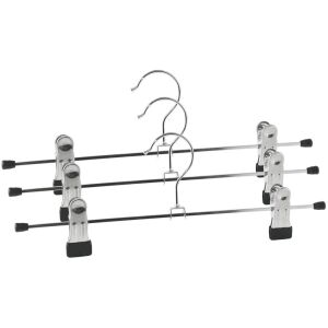 Fém nadrágakasztó klipszekkel, 3 db. 145110969 - Vállfa és fogas