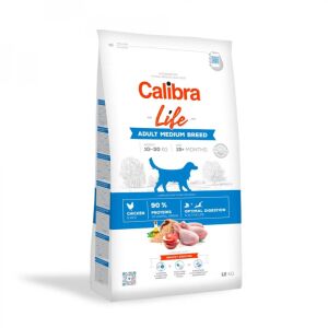 CALIBRA DOG life felnőtt közepes termetű csirkés száraz kutyatáp 12 kg