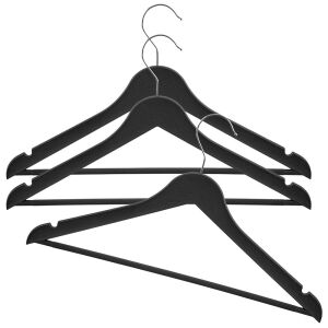 Fekete forgó ruhaakasztók 42,5x24 cm 3 db. 145113395 - Vállfa és fogas