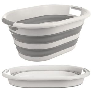 KEMP 38 literes szilikon összecsukható szennyestartó kosár