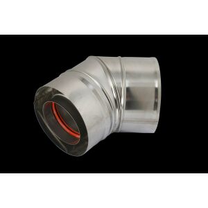 45 fokos könyökös DN60/100 égéstermék-kondenzáció kondenzációs/turbó kazánokhoz 145115792 - Kandalló & Kályha kiegészítő