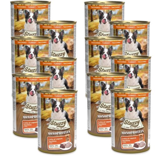 STUZZY Monoprotein Pulyka - nedves kutyatáp - 12x400g