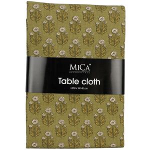 Elegáns zöld pamut terítő 250x140cm