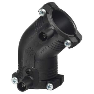 Elektrofúziós könyök 45° d40 PE100, SDR11, PN10 gáz/PN16 víz 145119254 - KPE idom