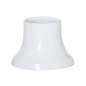 Egyenes csavaros E27 lámpatartó, fehér