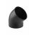 PEHD 110/45 könyök, fekete (HDPE csatorna) 145120419