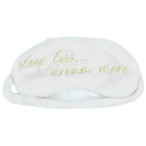 George rózsaszín alvómaszk 'Sleep less...dream more' hímzéssel - Egészségügyi eszköz