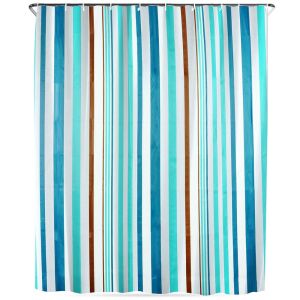 Zuhanyfüggöny akasztókkal, vízálló, 180x180 cm