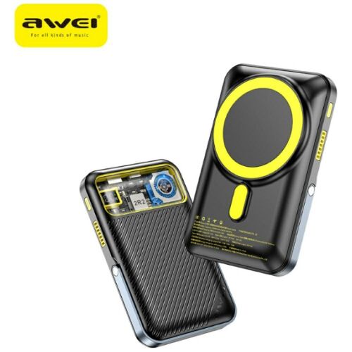 Indukciós powerbank Awei PA-10 10000mAh MagSafe fekete 145095409