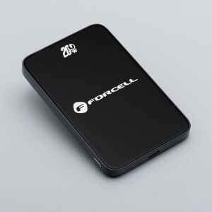 FORCELL F-ENERGY F5K8 Super Slim powerbank kompatibilis MagSafe PD3.0 QC4.0 15W 5000 mAh feketével 145096278 - Forcell