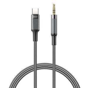 XO audio kábel NB-R279B USB-C - jack 3,5mm 1,0m fekete 145096616 - XO
