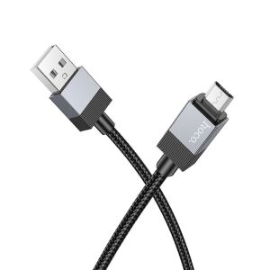 HOCO kábel USB-A - Micro USB 2,4A X110 1 m fekete 145094073 - Kábel & Tartozék